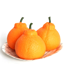 Orange Squishy in a display box